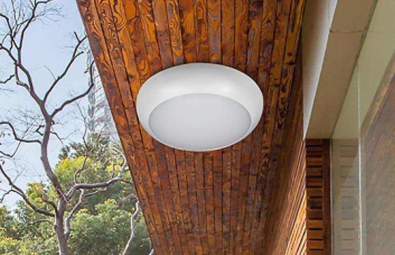 LG09O moderno semplice emergenza induzione IP65 paratia a LED rotondo intelligente